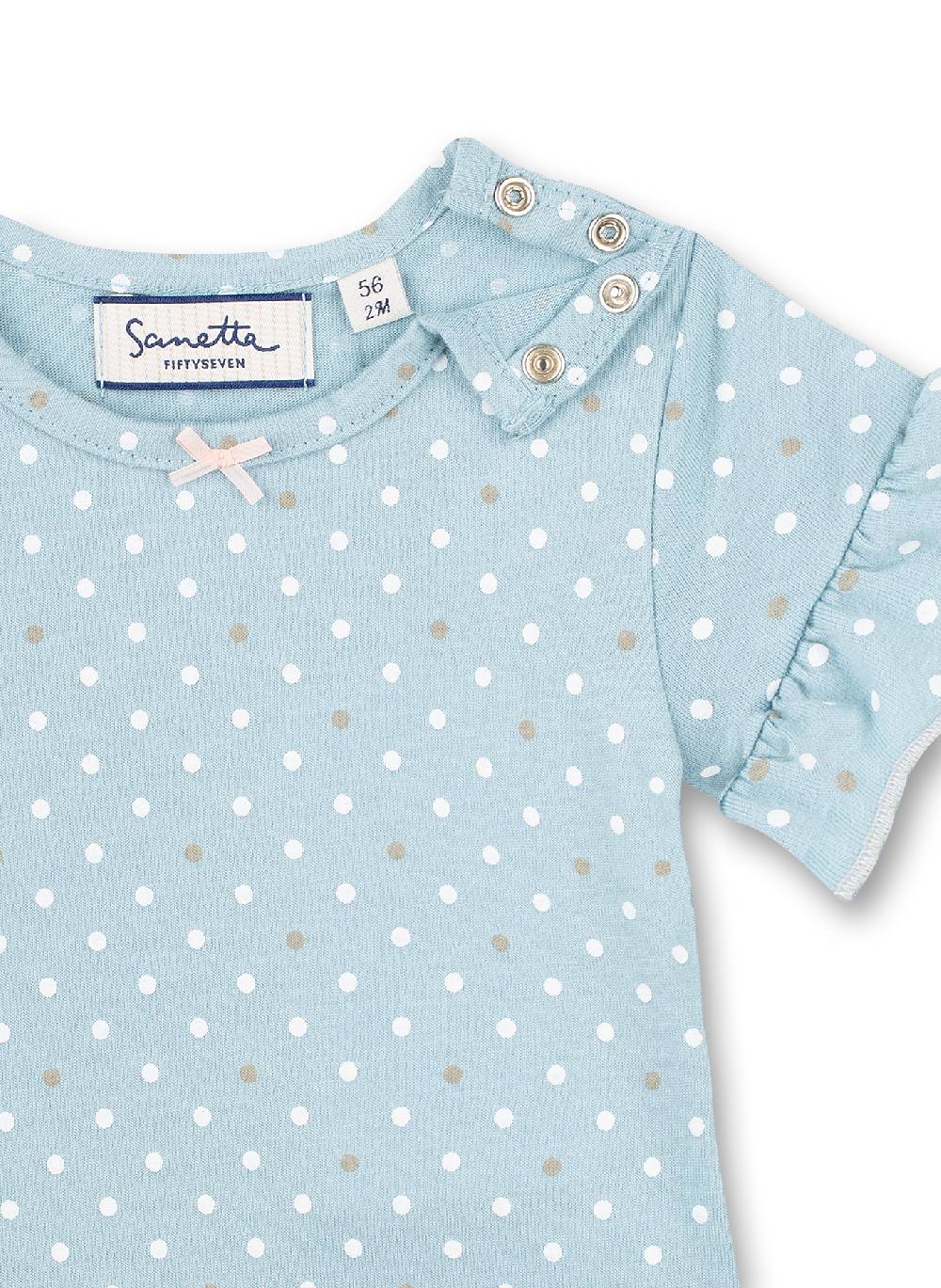Sanetta Mädchen T-Shirt Hellblau Dots-Allover Fluffy Duckling VIP-Rabatte