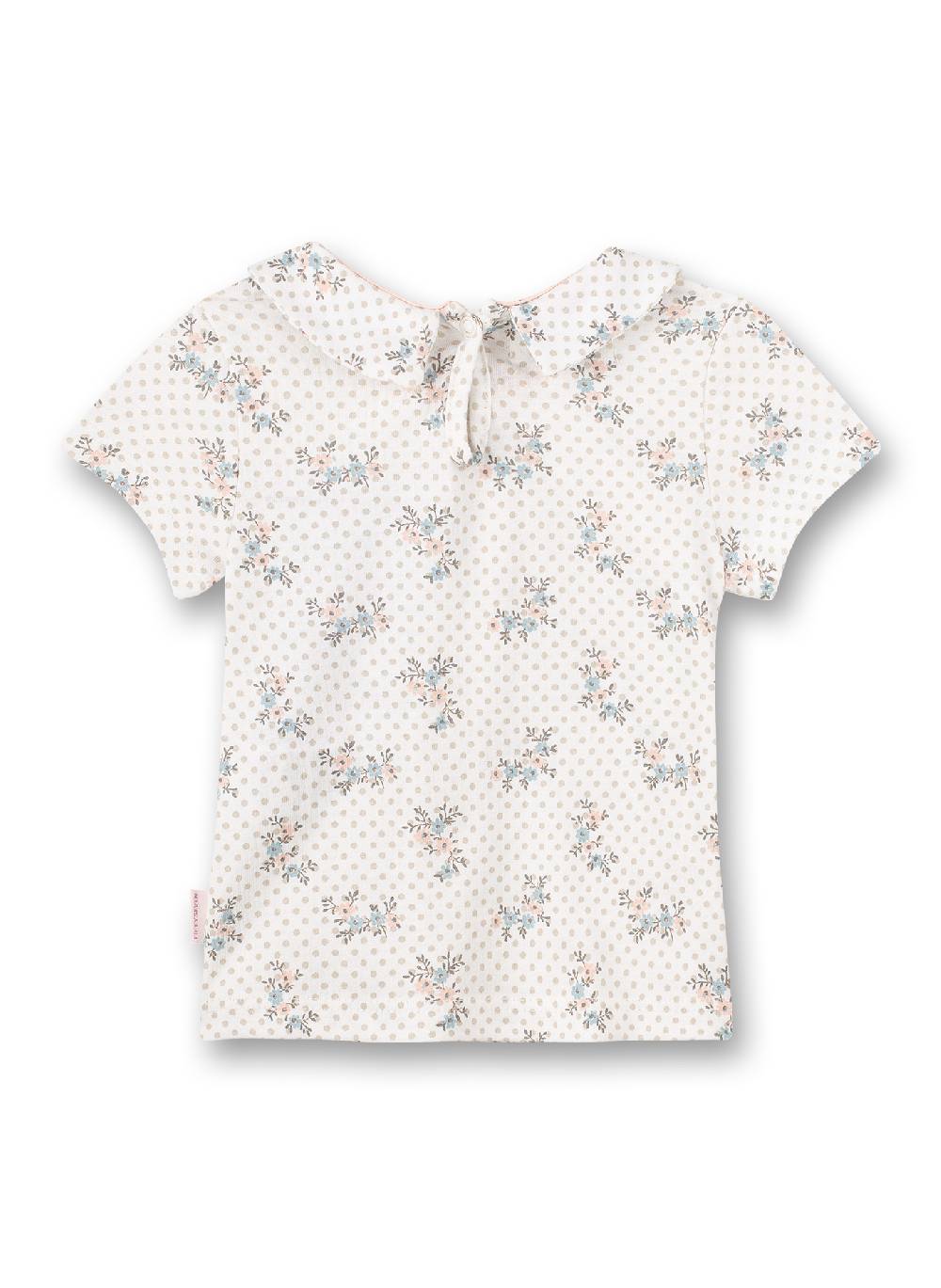 Sanetta Mädchen T-Shirt Off-White Dots-Allover Fluffy Duckling Letzte 3 Tage
