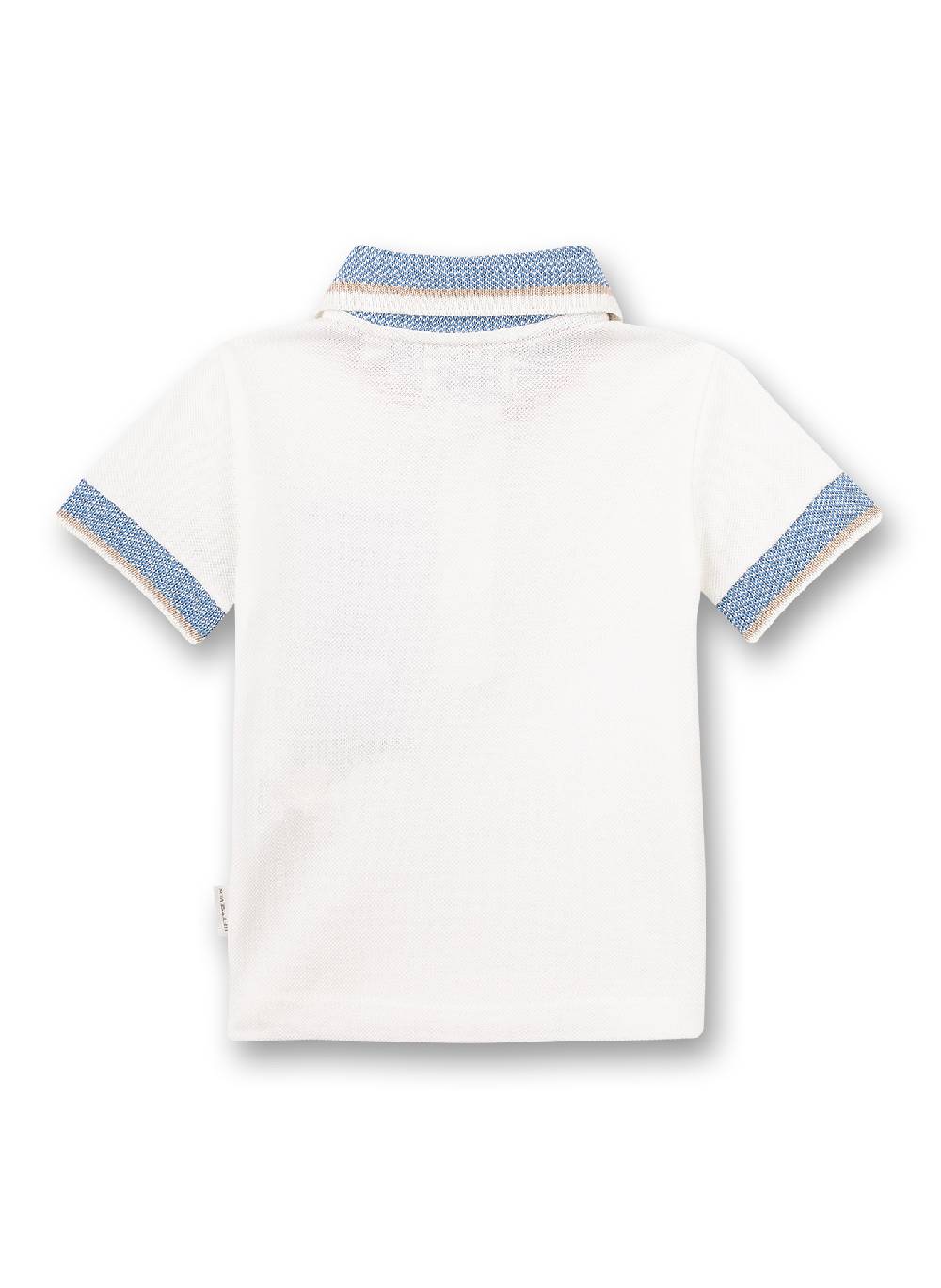 Sanetta Jungen-Poloshirt Off-White Little Lobster Neueste Stile