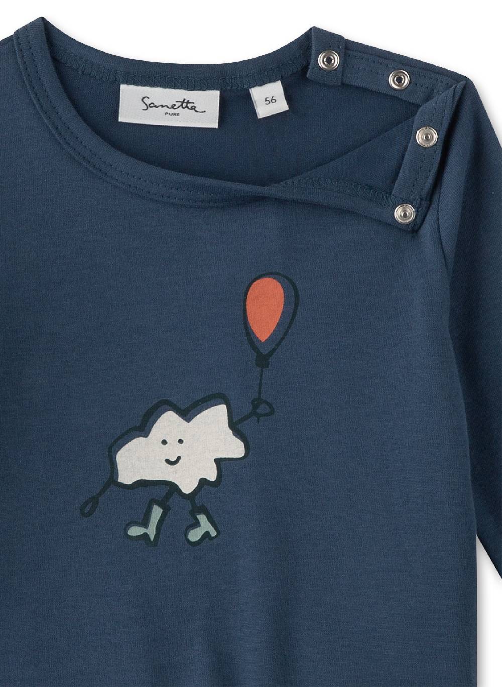 Sanetta Jungen-Langarmshirt Blau Clearance-Verkauf