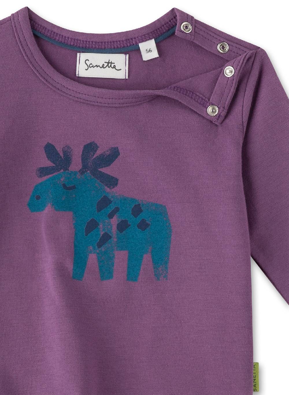 Sanetta Jungen-Langarmshirt Lila Speichern exportieren