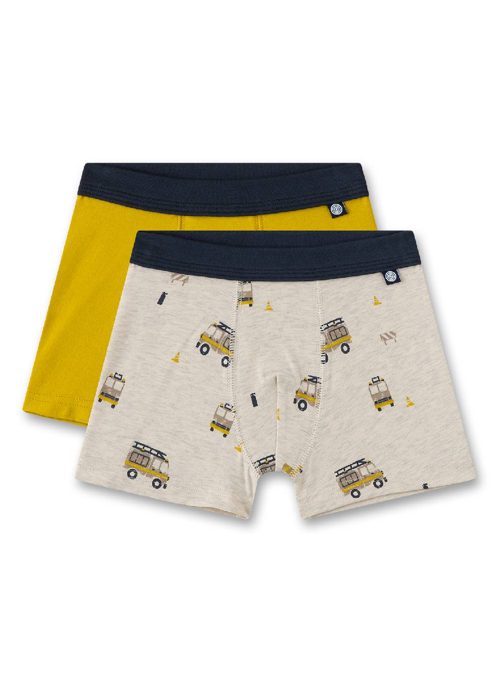 Sanetta Jungen-Hipshorts (Doppelpack) Gelb & Beigemelange Großer Ausverkauf