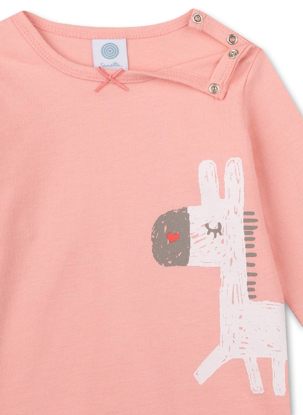 Sanetta Mädchen-Schlafanzug lang Rosa Donkey Neueste Mode