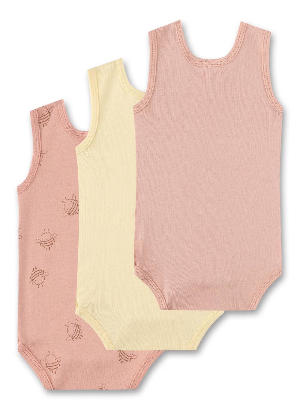 Sanetta Body ärmellos (Dreierpack) Rosa Nur noch ein Tag übrig