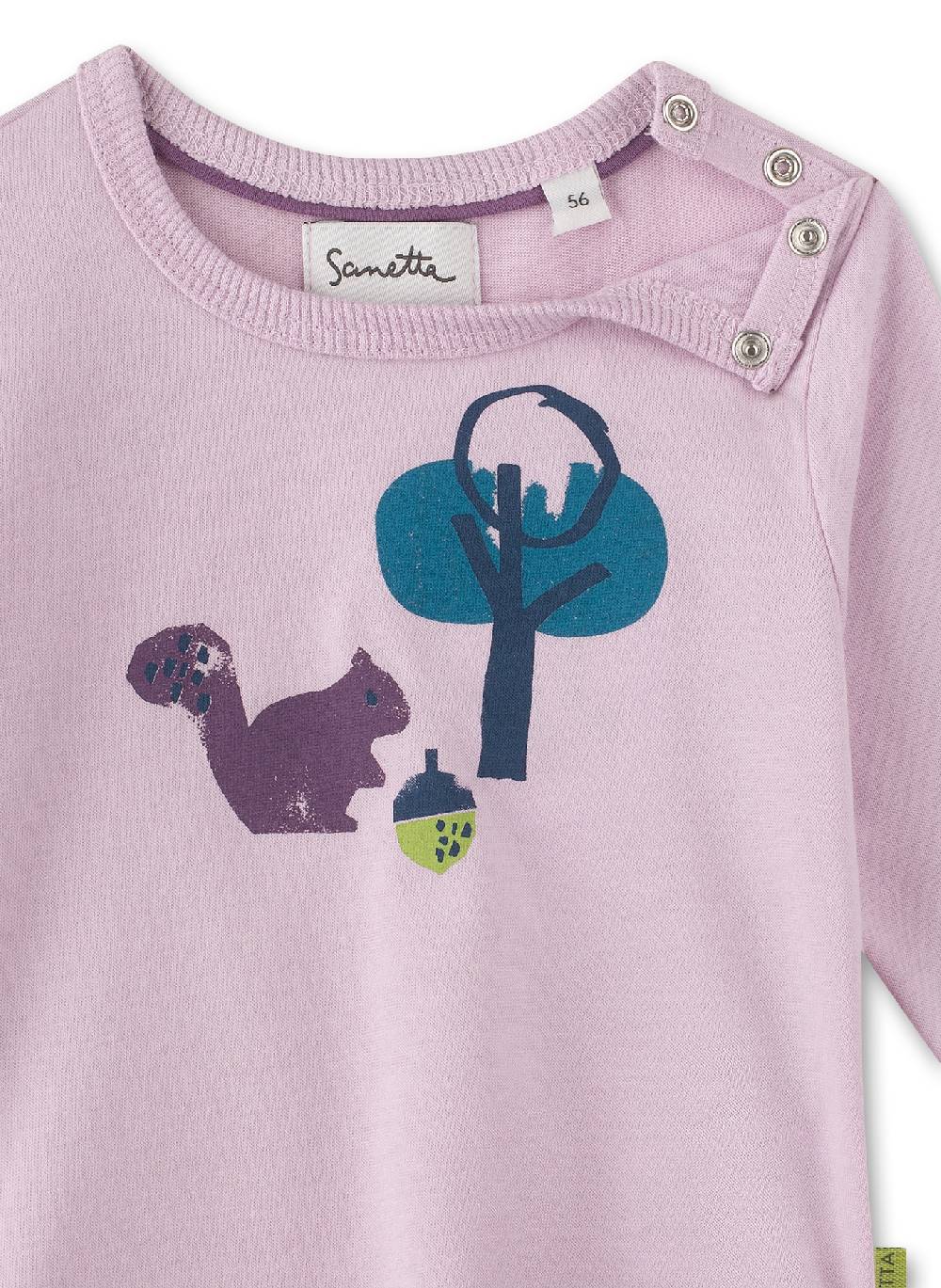 Sanetta Mädchen-Langarmshirt Rosa Sonderangebot