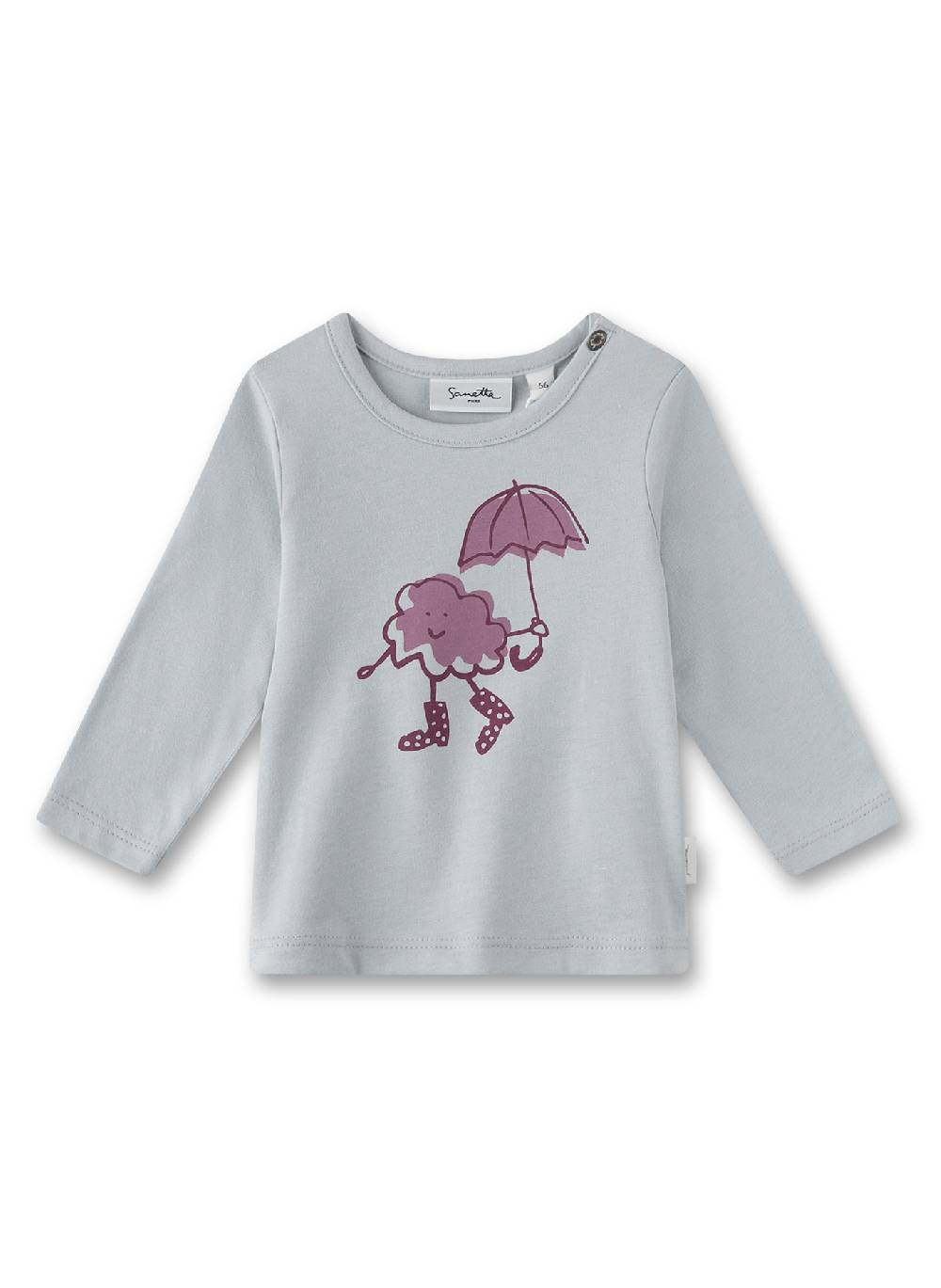 Sanetta Mädchen-Langarmshirt Blau Flash Sale