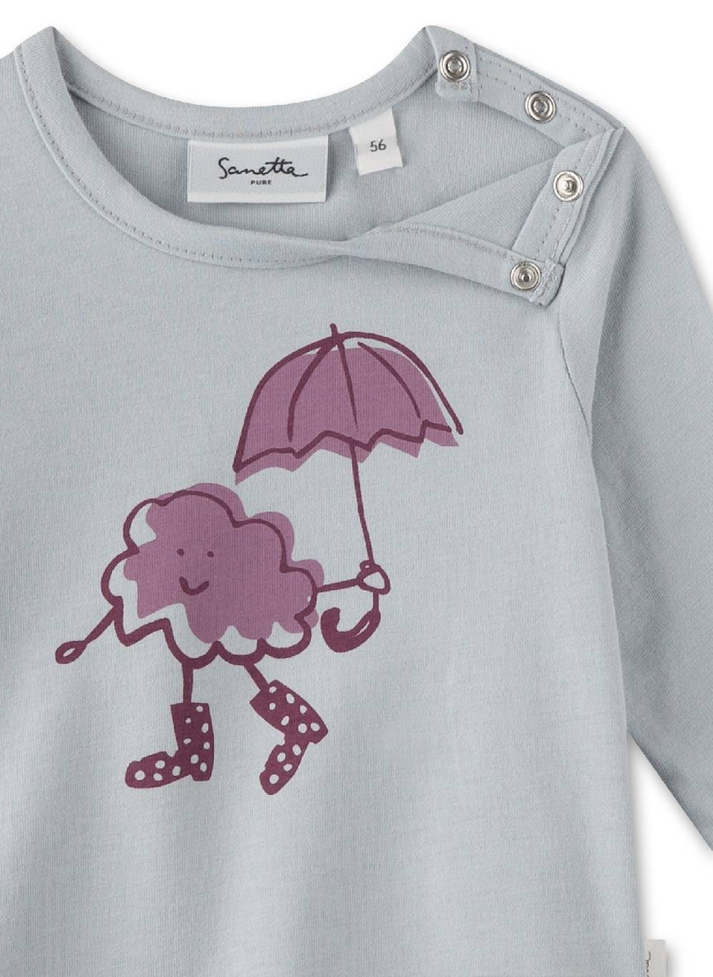 Sanetta Mädchen-Langarmshirt Blau Flash Sale