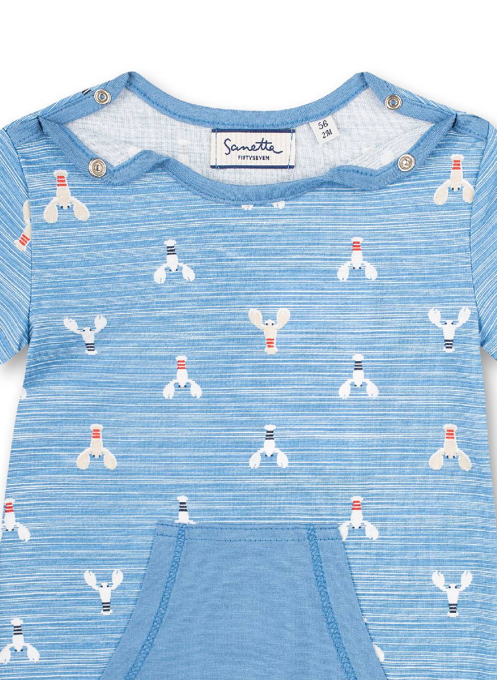 Sanetta Jungen-Overall Blau Little Lobster Blitzangebot