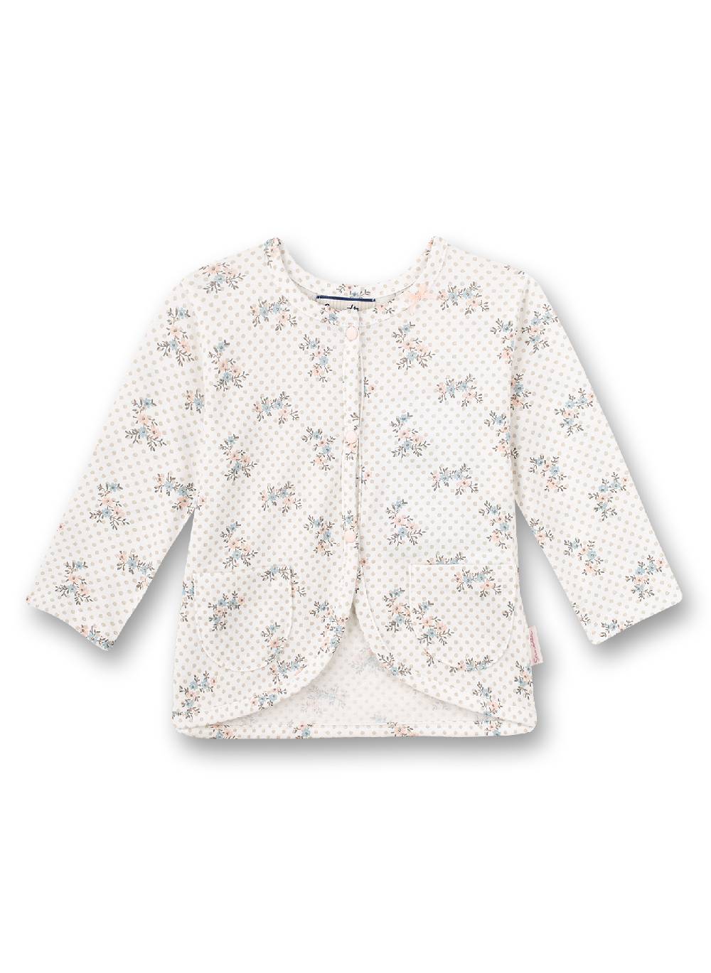 Sanetta Mädchen-Jacke Off-White Dots-Alover Fluffy Duckling Bestseller