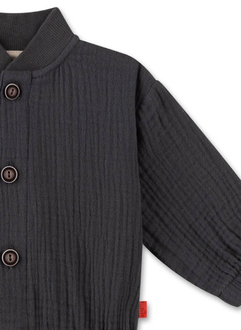 Sanetta Jungen-Jacke Grau aus Musselin VIP-Rabatte