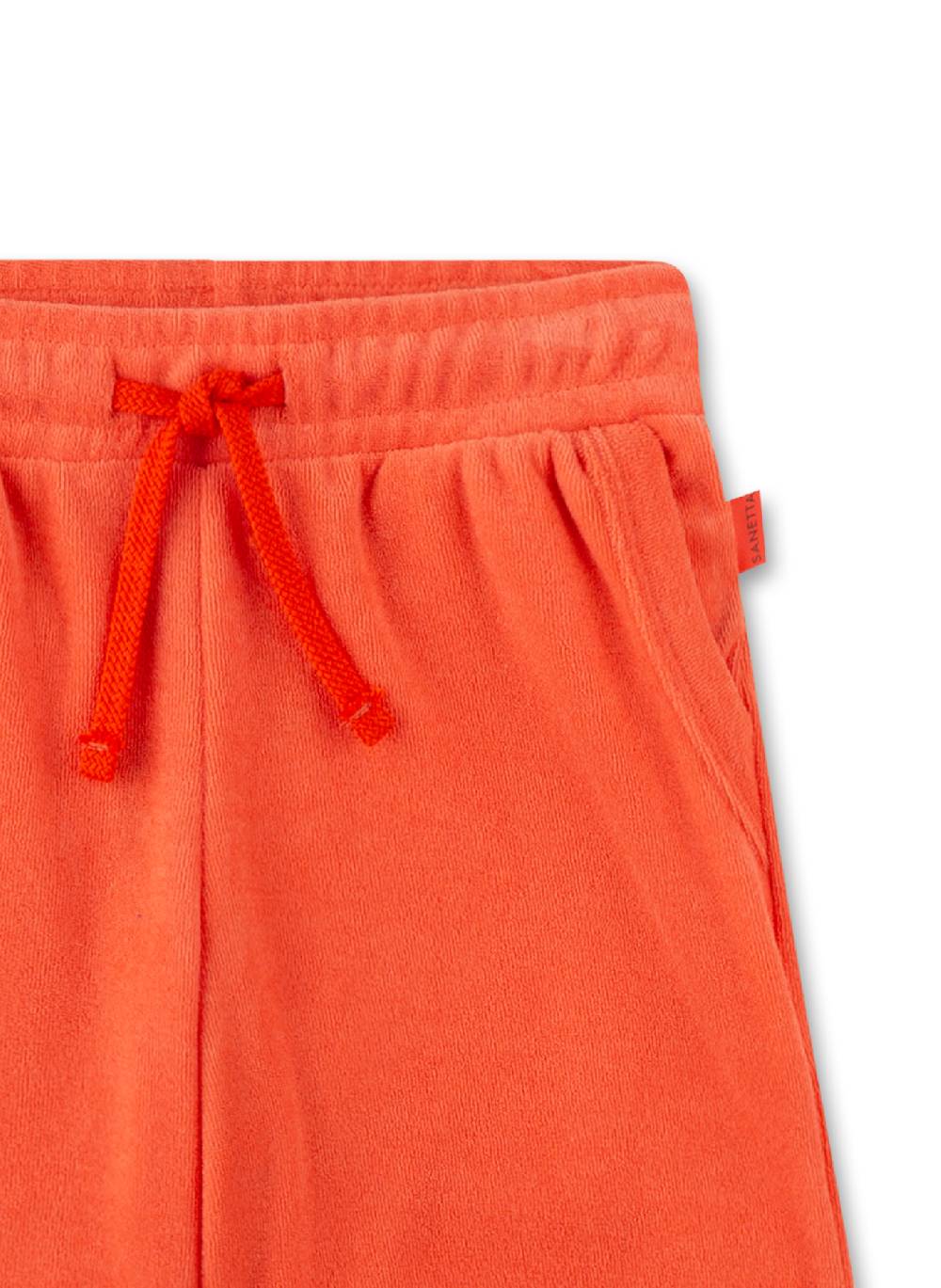 Sanetta Jungen-Shorts Orange aus Frottee Sonderangebot der Fabrik