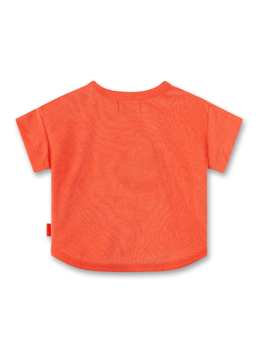 Sanetta Jungen-Sweatshirt kurzarm Orange aus Frottee Vierteljährliche Förderung