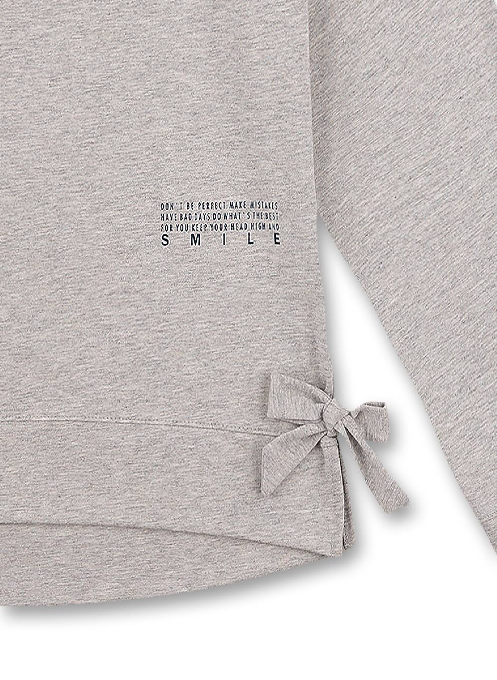 Sanetta Mädchen-Sweatshirt Graumelange Athleisure Workout Preisnachlass