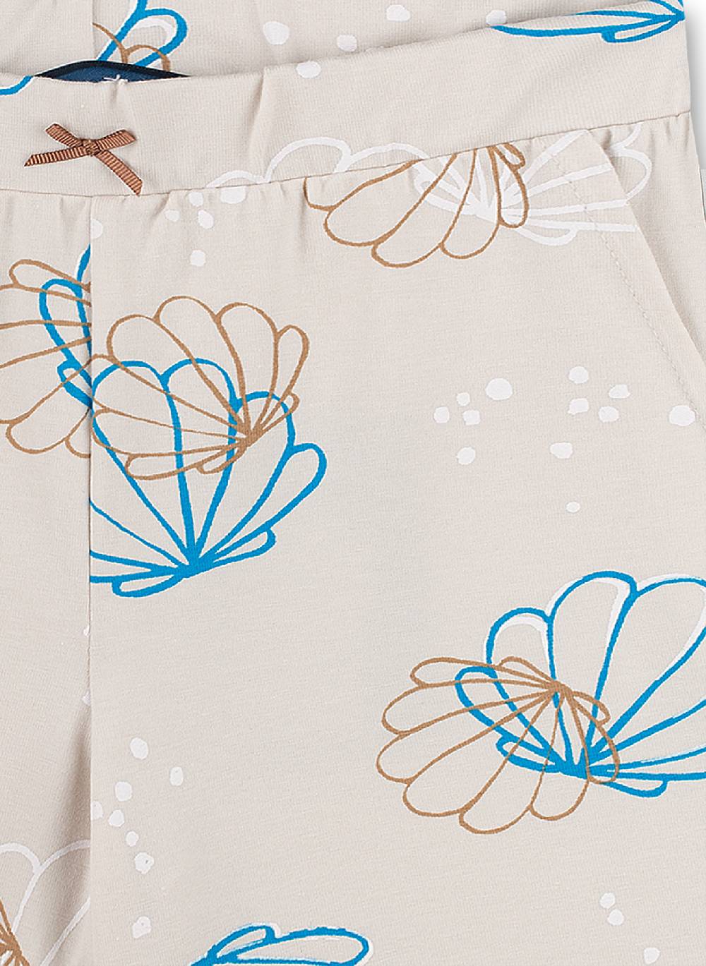 Sanetta Mädchen-Shorts Beige Muschel-Allover Mermaid Jubiläumsangebot