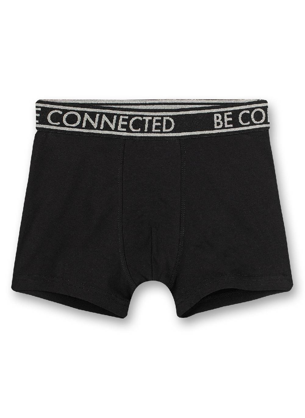 Sanetta Jungen-Shorts (Doppelpack) Graumelange Ringel und Schwarz Blitzangebot