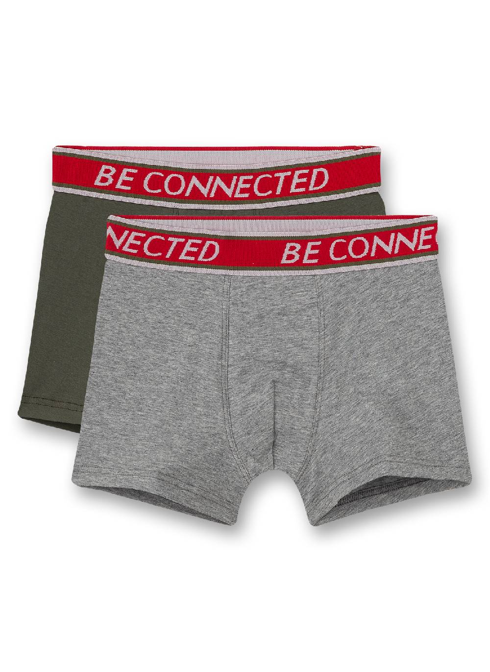 Sanetta Jungen-Shorts (Doppelpack) Graumelange und Khaki Saisonale Angebote