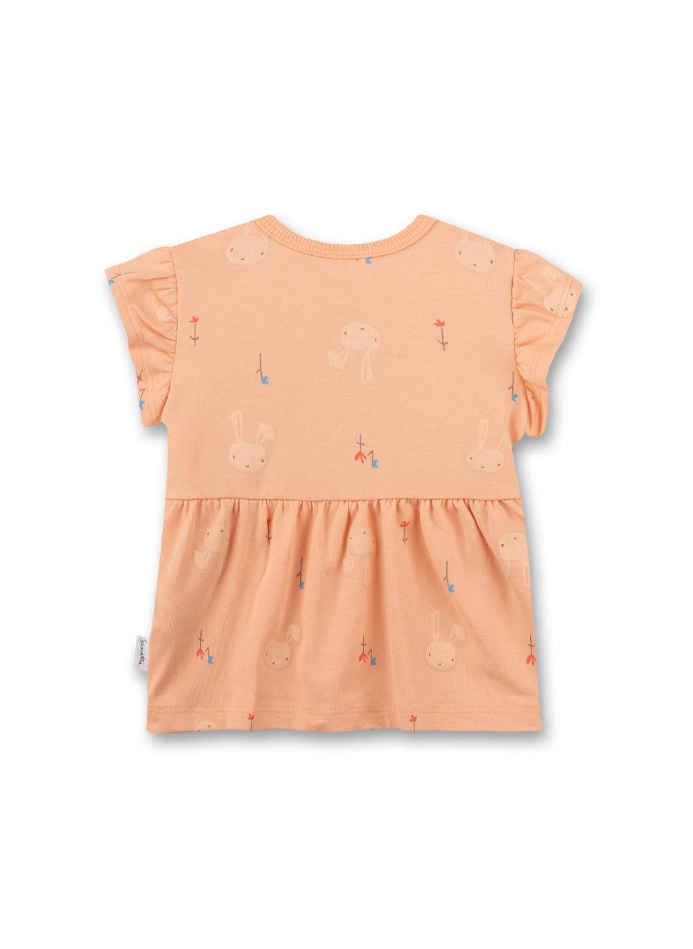 Sanetta Mädchen-Kleid Orange Sonderangebot der Fabrik