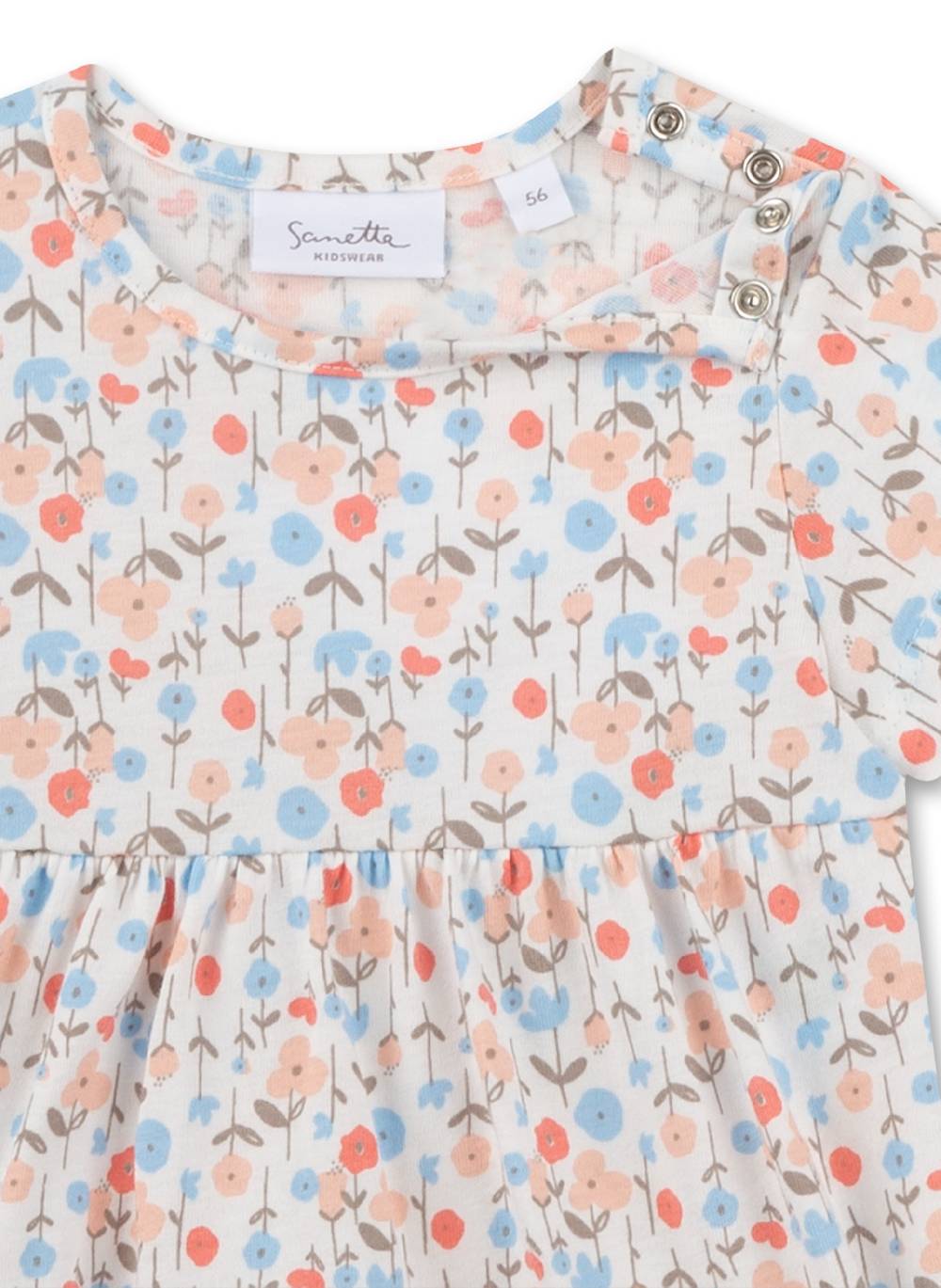 Sanetta Mädchen-Kleid Off-White Speichern exportieren