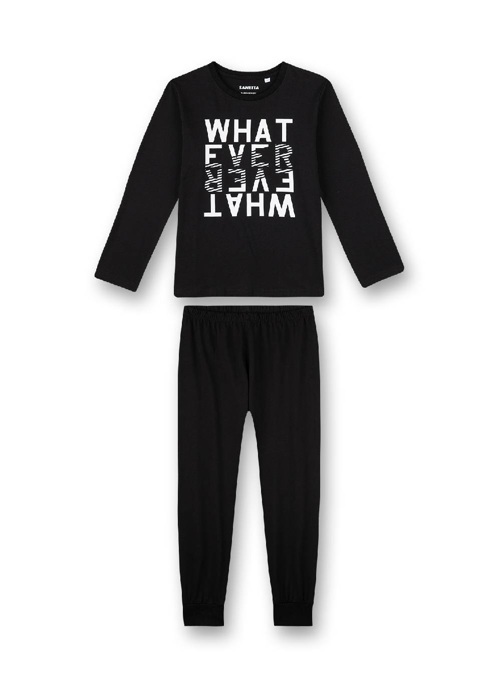 Sanetta Jungen-Schlafanzug lang Schwarz Outlet