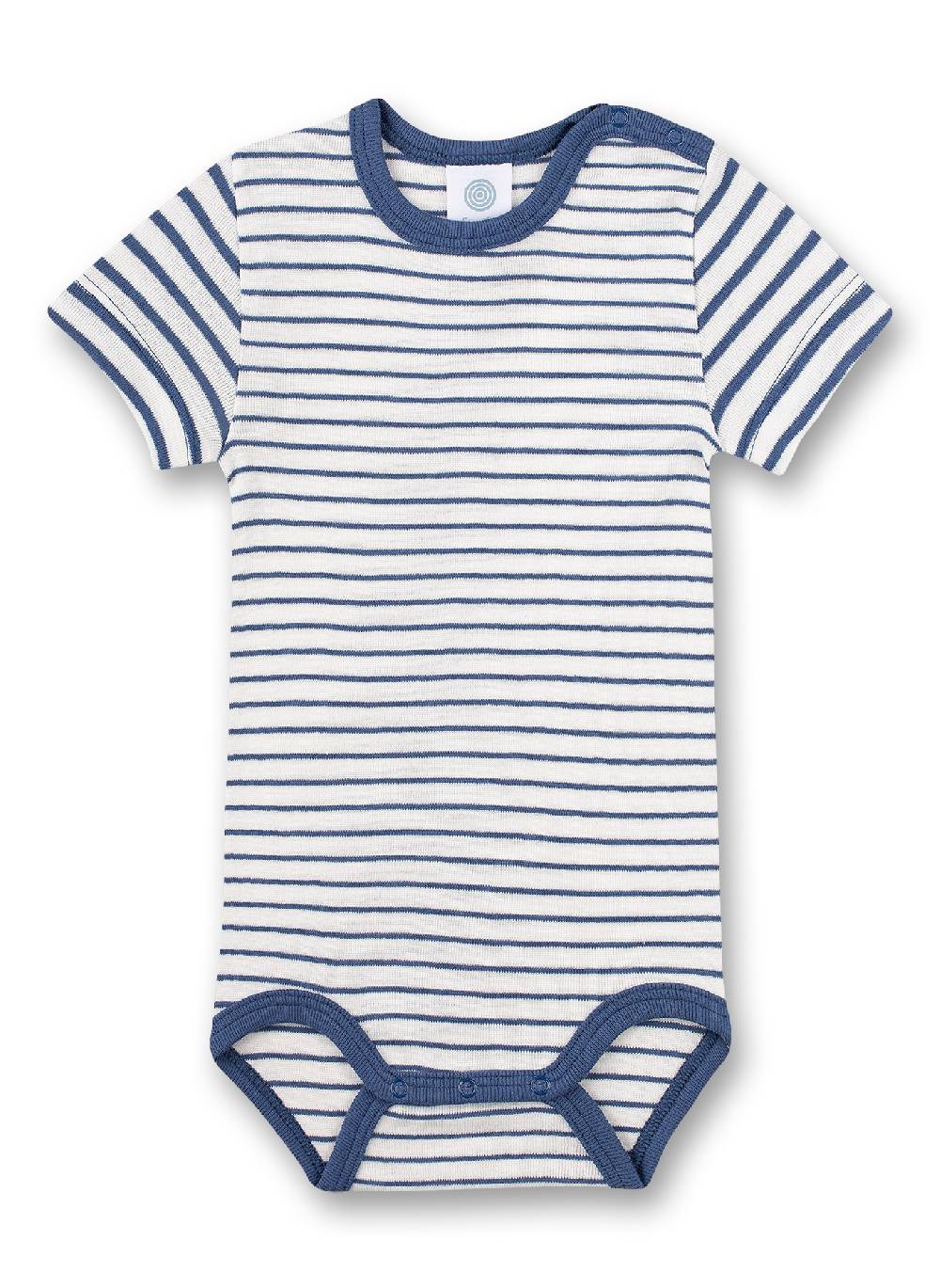 Sanetta Body halbarm (Doppelpack) Weiß und Blau Ringel Meist gekauft