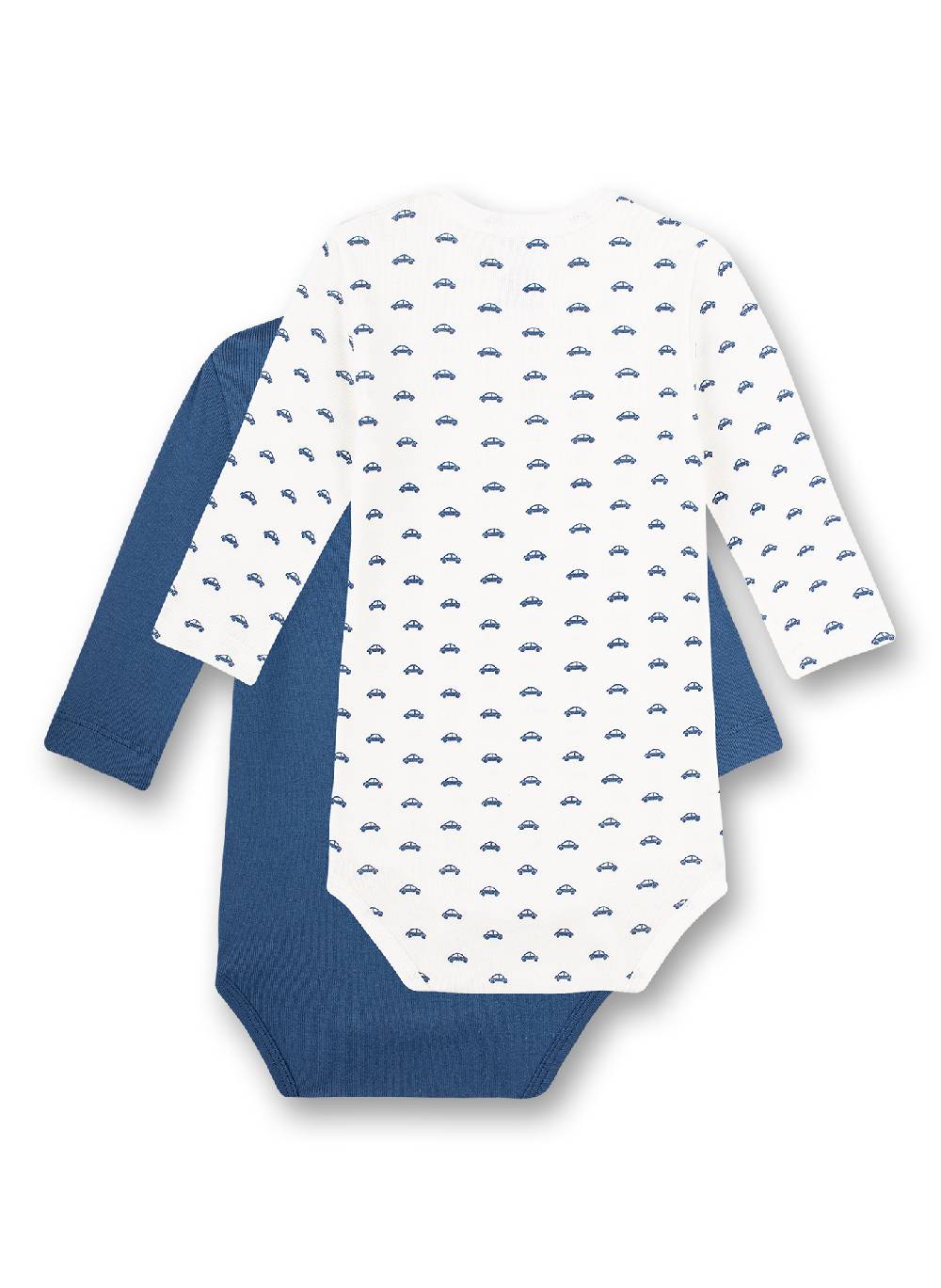 Sanetta Body langarm (Doppelpack) Weiß und Blau Kostenloser Versand