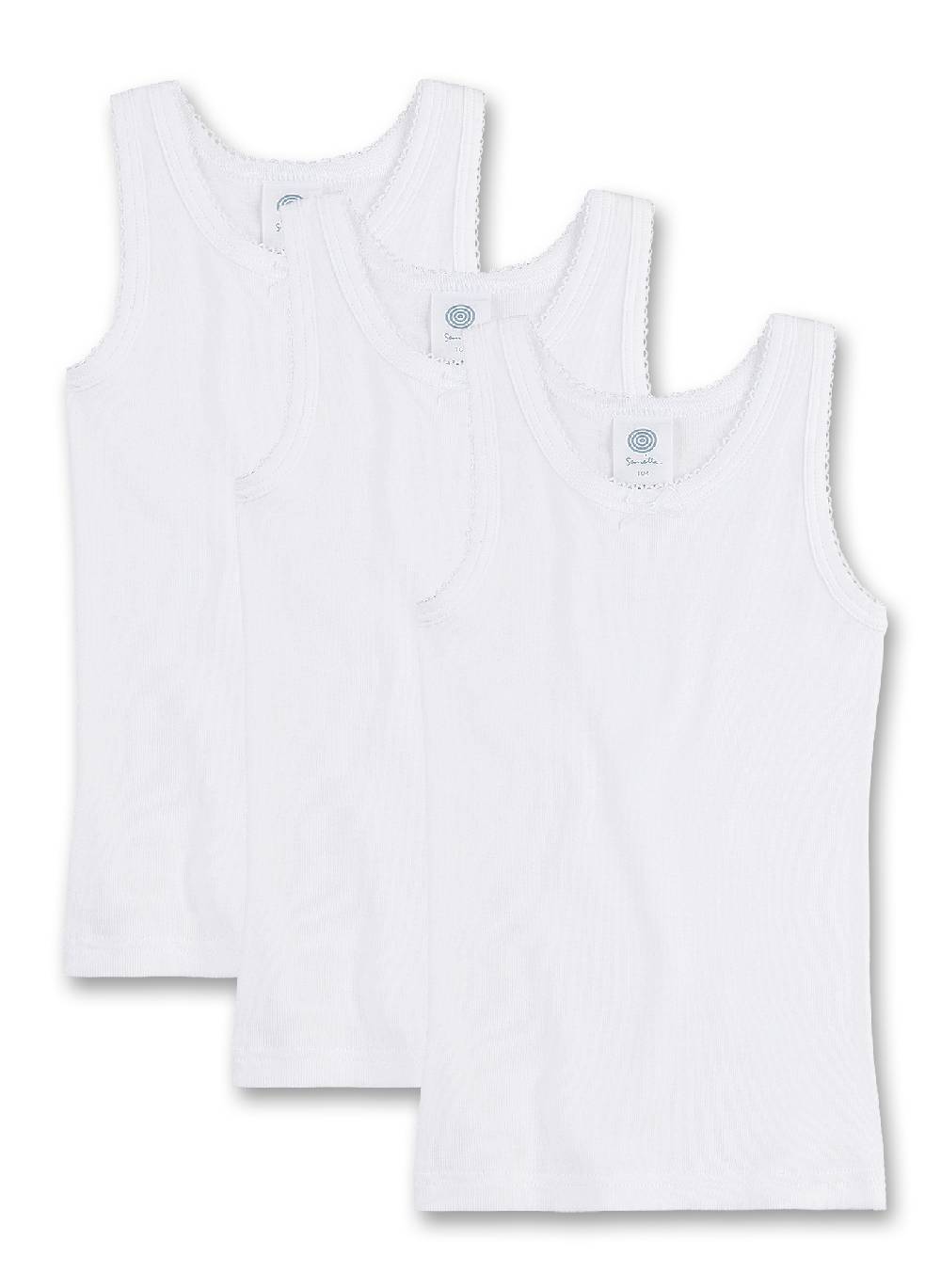 Sanetta Mädchen-Unterhemd (Dreierpack) Black Friday