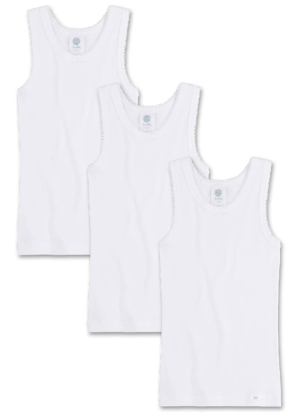 Sanetta Mädchen-Unterhemd (Dreierpack) Black Friday