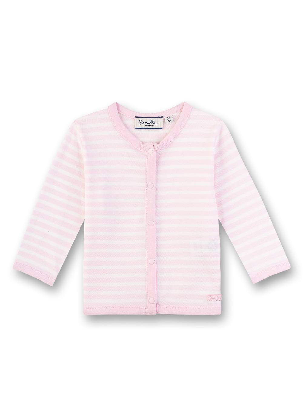 Sanetta Mädchen-Strickjacke Rosa-geringelt Kostenlose Rückgabe