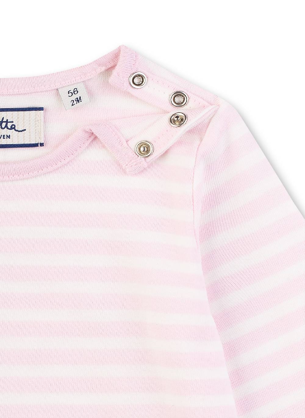 Sanetta Mädchen-Shirt langarm Rosa-geringelt Letzte 3 Tage