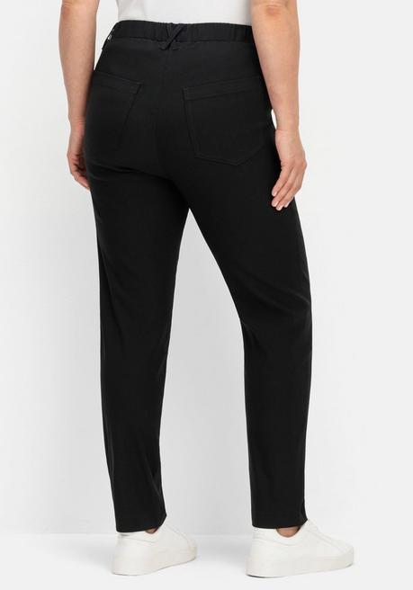 sheego CurvePerfect Hose, mit schmalem Bein und Schlupfbund - schwarz sheego Neuheiten