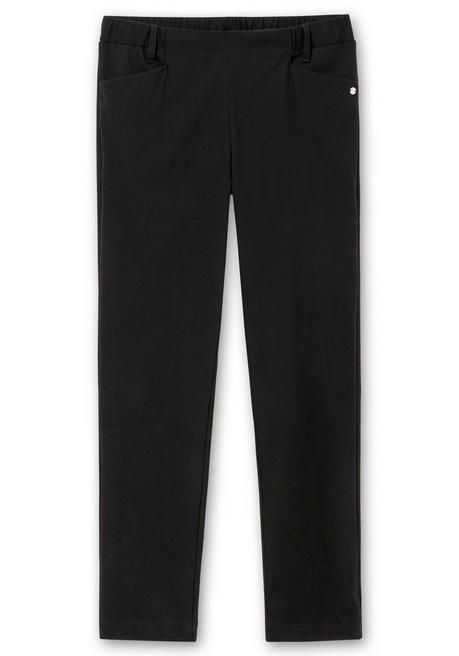 sheego CurvePerfect Hose, mit schmalem Bein und Schlupfbund - schwarz sheego Neuheiten