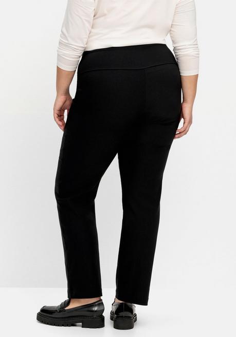 sheego Gerade Schlupfhose mit Shaping-Einsatz - schwarz sheego Saisonale Angebote