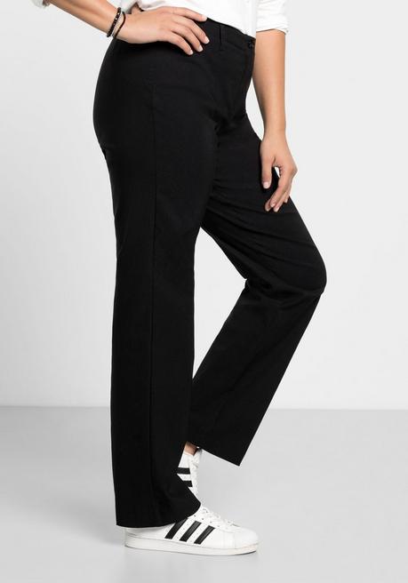 sheego Bengalinhose in gerader Form - schwarz sheego Räumungsverkauf