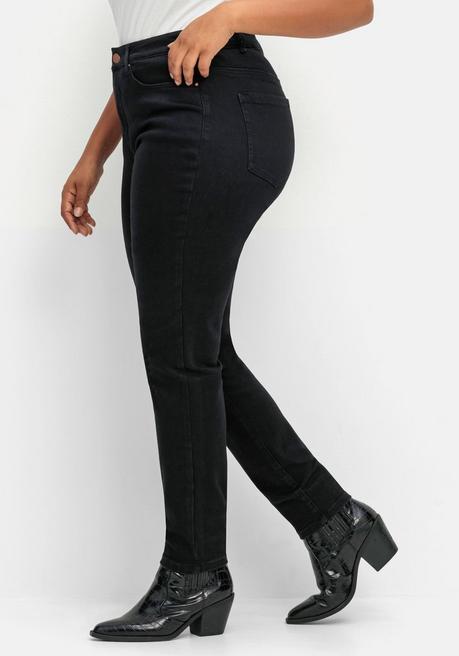sheego Skinny Stretch-Jeans mit Bodyforming-Effekt - black Denim sheego Kauf eins, bekomm eins gratis