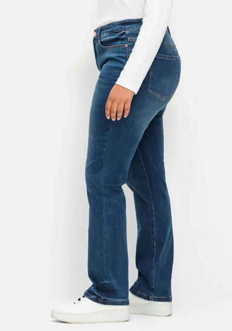 sheego Gerade Stretch-Jeans mit Bodyforming-Effekt - dark blue Denim sheego Tägliche Deals
