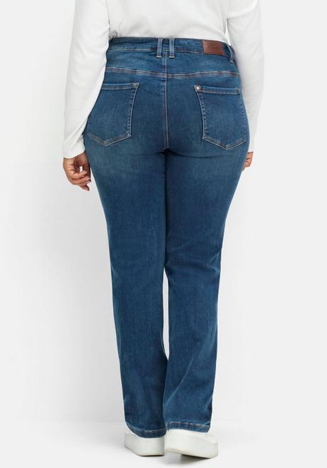 sheego Gerade Stretch-Jeans mit Bodyforming-Effekt - dark blue Denim sheego Tägliche Deals