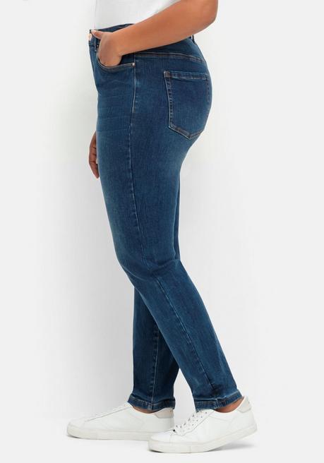 sheego Skinny Stretch-Jeans mit Bodyforming-Effekt - dark blue Denim sheego Wochenangebot