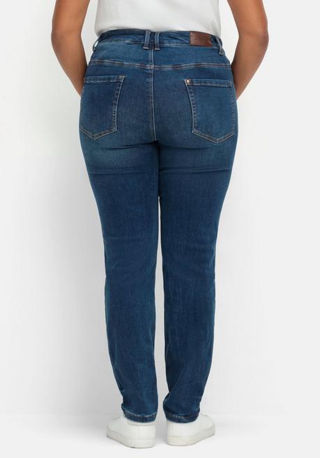 sheego Skinny Stretch-Jeans mit Bodyforming-Effekt - dark blue Denim sheego Wochenangebot