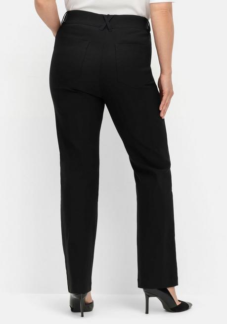 sheego CurvePerfect Hose, mit geradem Bein und Reißverschluss - schwarz sheego Begrenzte Freigabe
