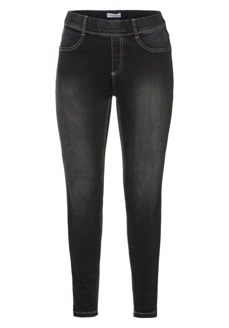 sheego Jeggings in Power-Stretch-Qualität, mit Schlupfbund - black Denim sheego Letzte 3 Tage