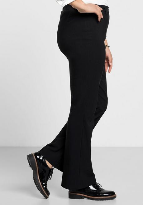 sheego Bengalinhose in Bootcut-Form - schwarz sheego Bis zu 60% Rabatt