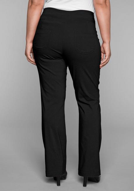 sheego Bootcut-Hose mit Shaping-Effekt - schwarz sheego Bis zu 55% Rabatt