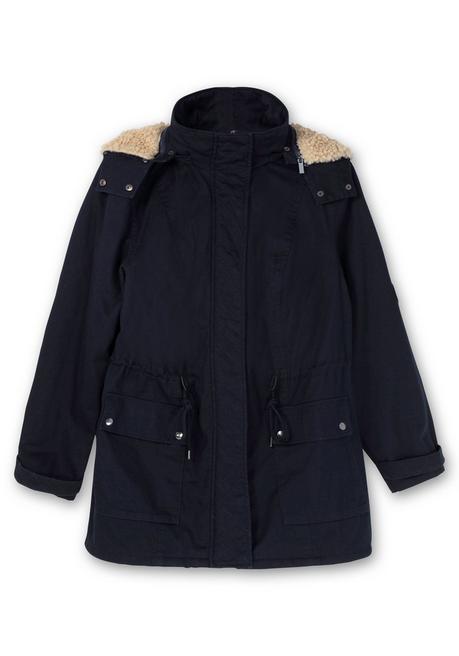sheego Warm wattierter Parka mit Taillen-Tunnelzug - nachtblau sheego Discount Store für neue Produkte