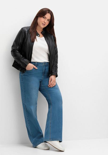 sheego Weite Jeans in Curvy-Schnitt ELLA - blue Denim sheego Riesige Rabatte