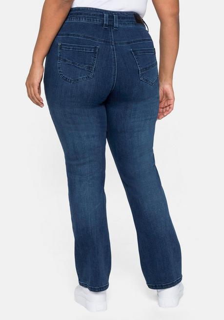 sheego Gerade Jeans in Curvy-Schnitt MANUELA - dark blue Denim sheego Clearance-Verkauf