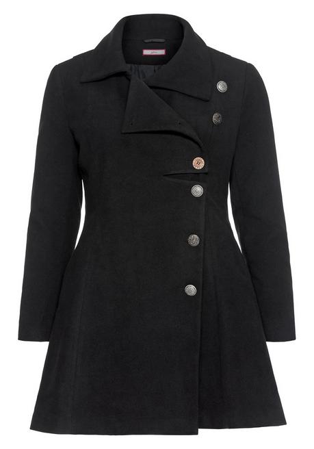 sheego by Joe Browns Kurzmantel im asymmetrischen Schnitt - schwarz sheego Rabatte dieses Monats