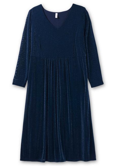 sheego Abendkleid mit Mesh und Effektgarn - saphir sheego im Angebot