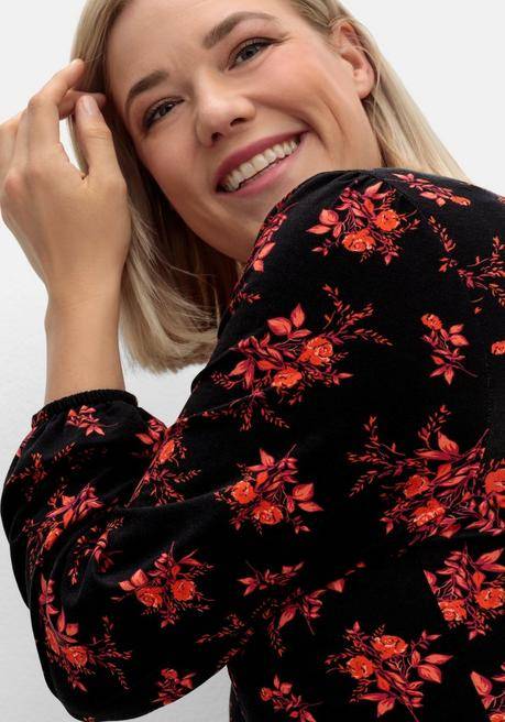 sheego by Joe Browns Jerseykleid mit floralem Alloverdruck - schwarz gemustert sheego Black Friday