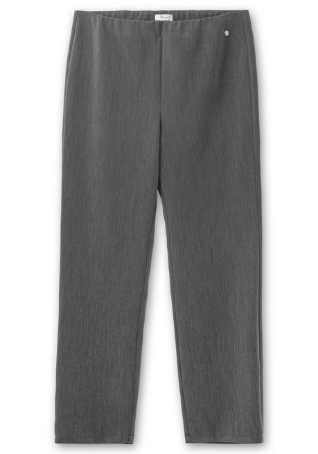sheego Schmale Hose mit Schlupfbund, in melierter Optik - anthrazit meliert sheego Muttertagsangebot