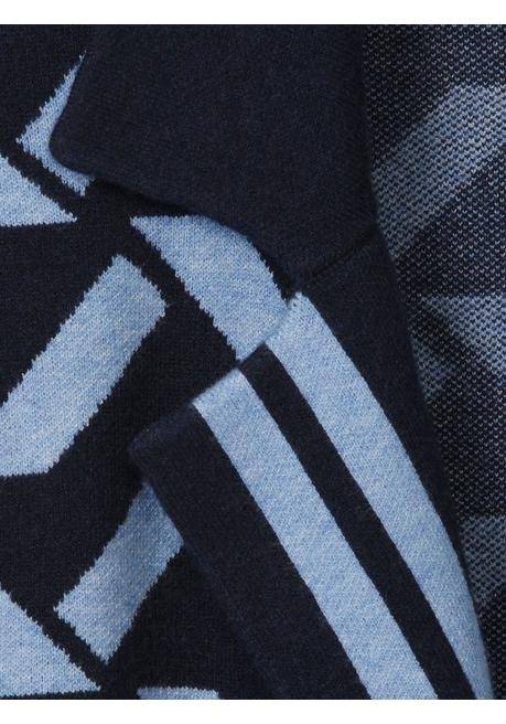 VIA APPIA DUE Offener Strickmantel im Jacquardmuster - indigo gemustert sheego Bestseller